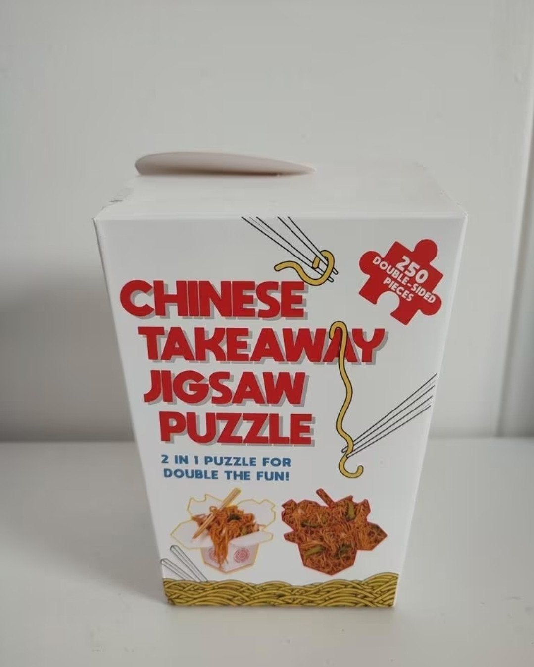 Chinese Takeaway Jigsaw Puzzle - 250 dubbelzijdige stukjes, Ophalen of Verzenden, Minder dan 500 stukjes, Zo goed als nieuw, Legpuzzel
