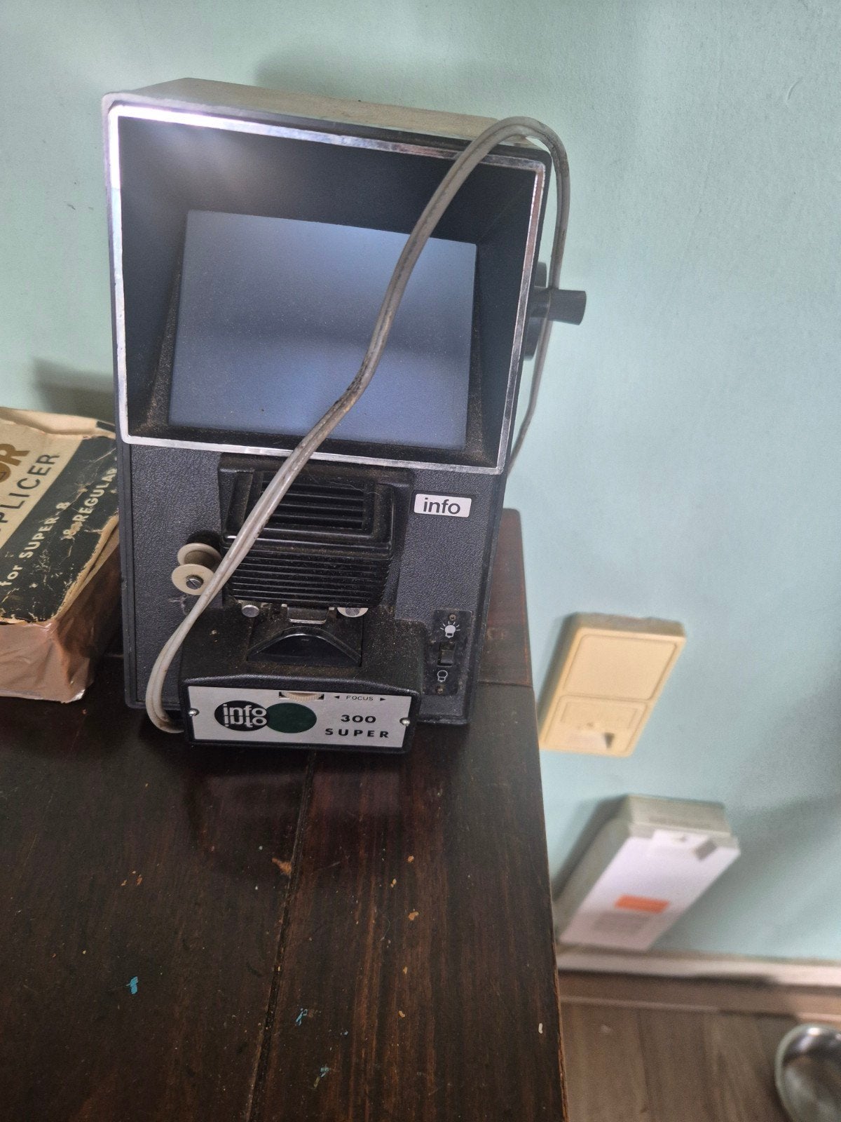 Vintage Lots 300 Super 8mm filmviewer met Soligor splicer, Ophalen of Verzenden, Gebruikt, Overige typen