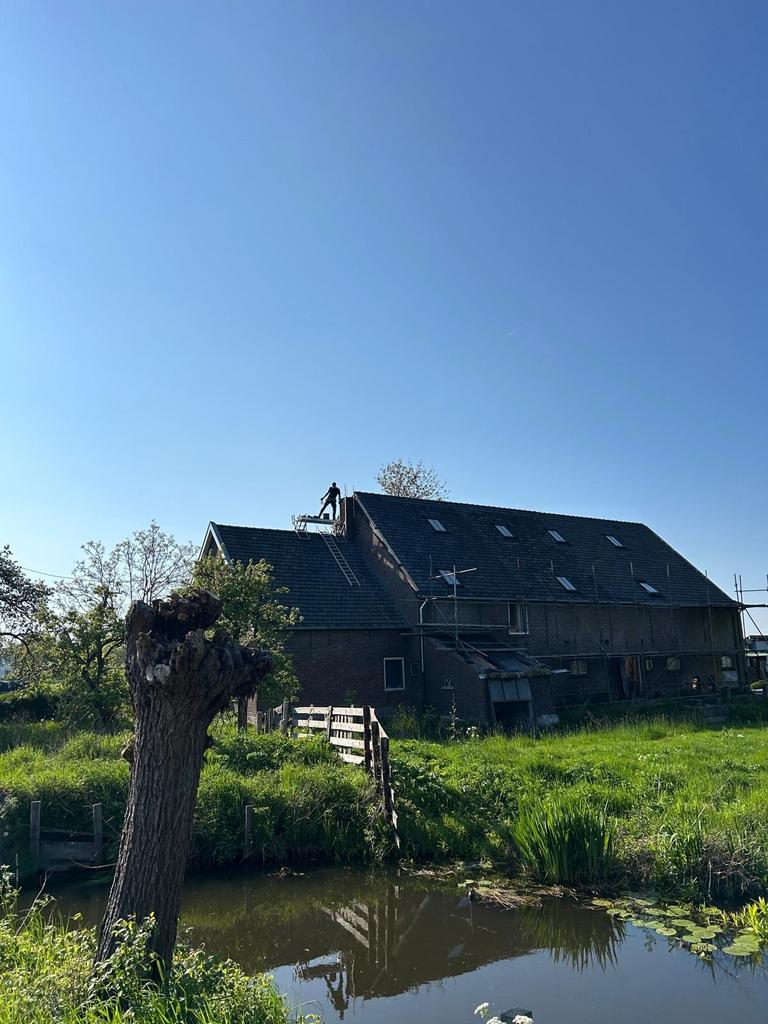 TE HUUR Daksteiger, schoorsteensteiger, Doe-het-zelf en Verbouw, Steigers, Ophalen, Gebruikt, Daksteiger, 5 meter of hoger