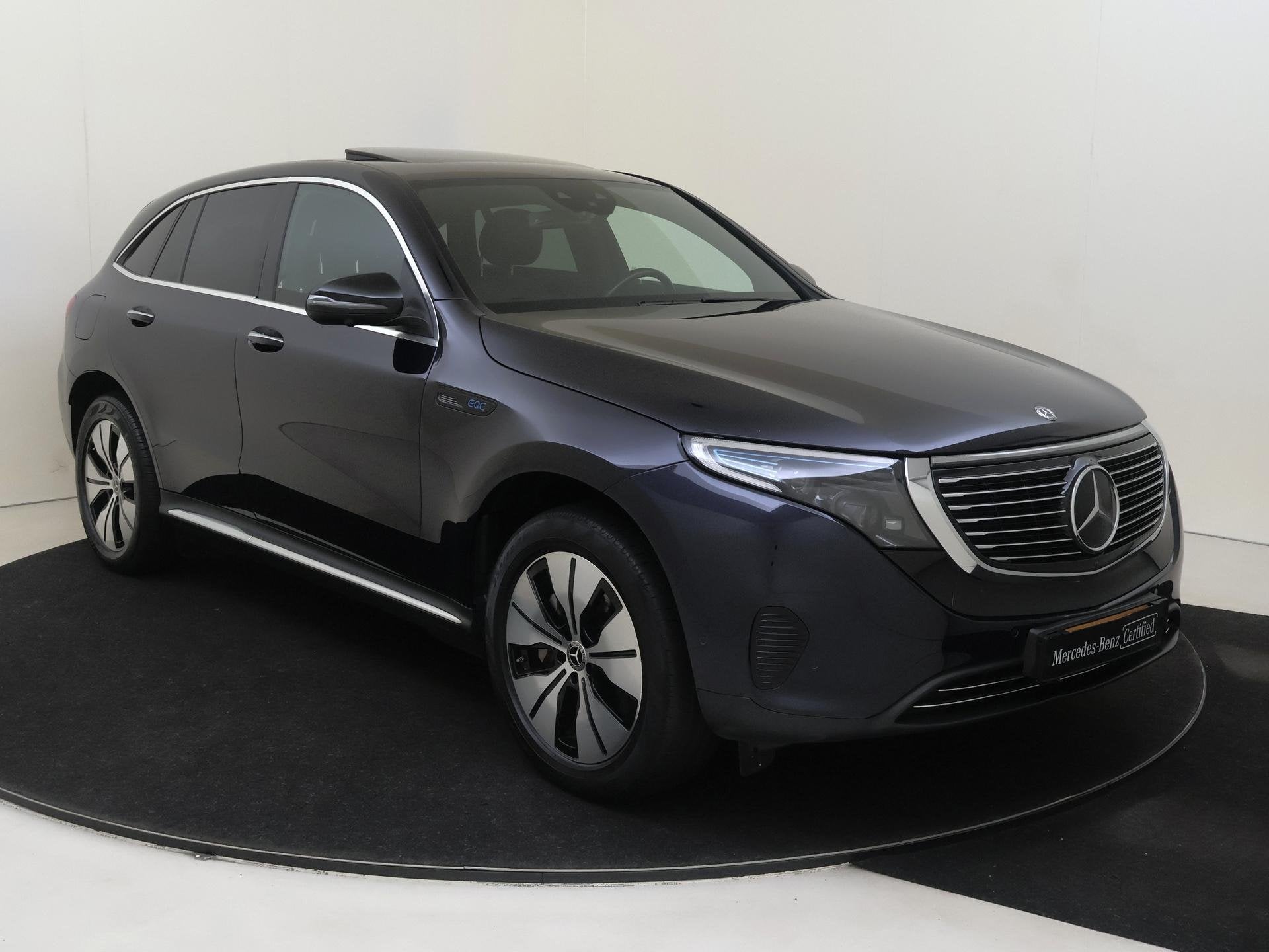Mercedes-Benz EQC 400 4MATIC Premium Plus 80 kWh, Automaat, Automatische klimaatregeling, 80 kWh, Blauw