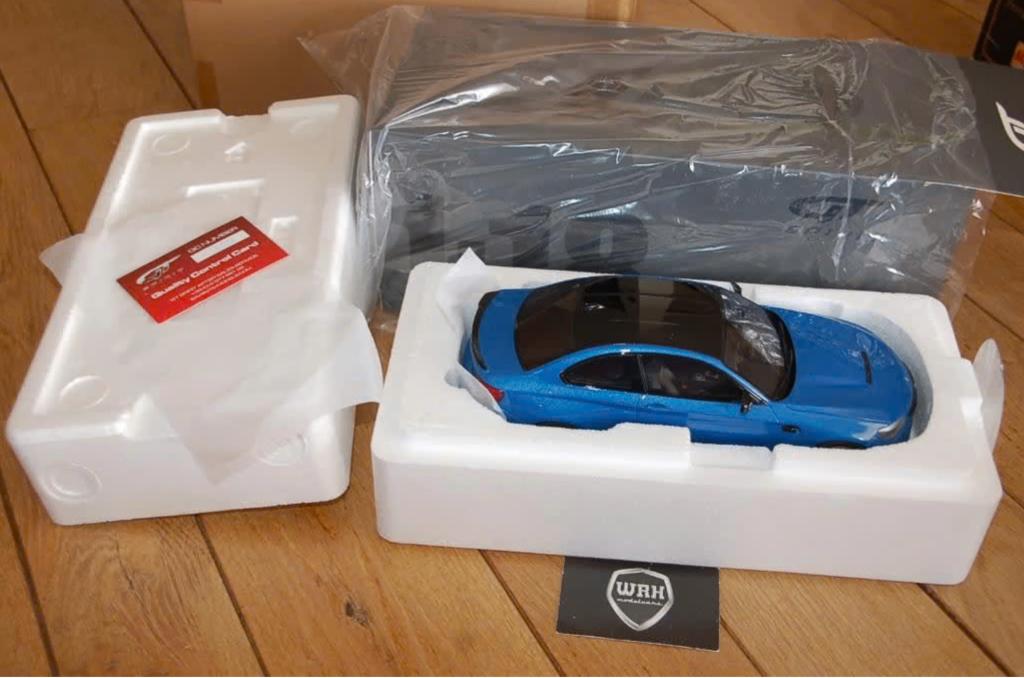 1:18 BMW M2 CS misano blue GT spirit GT353 in box WRH, Hobby en Vrije tijd, Modelauto's | 1:18, Verzenden, Zo goed als nieuw, Auto