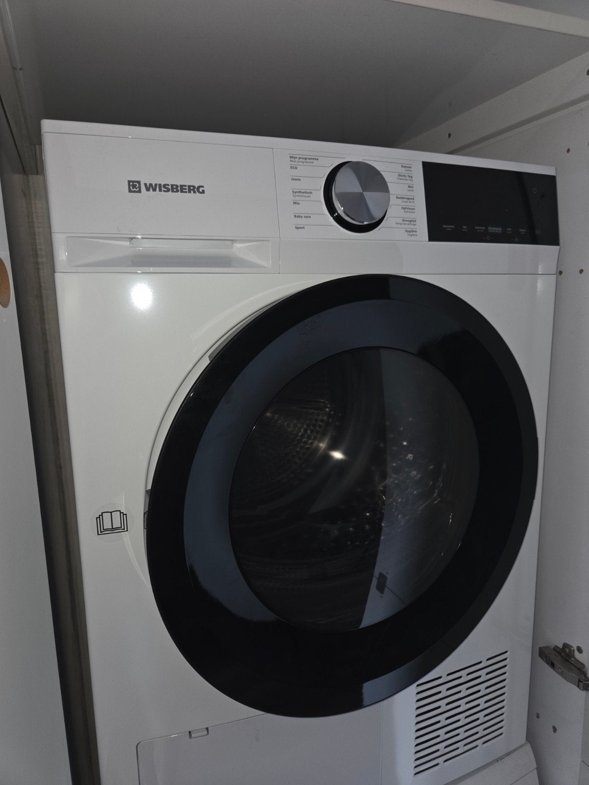 Wisberg WBDR9A3WNB Warmtepompdroger 9kg Energieklasse C, Ophalen