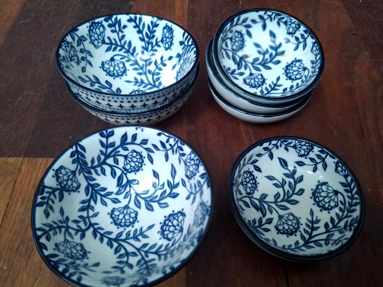 Diverse schaaltjes, kommen en kommetjes - 12 stuks, Gebruikt, Porselein of Keramiek, Schaal, Rond
