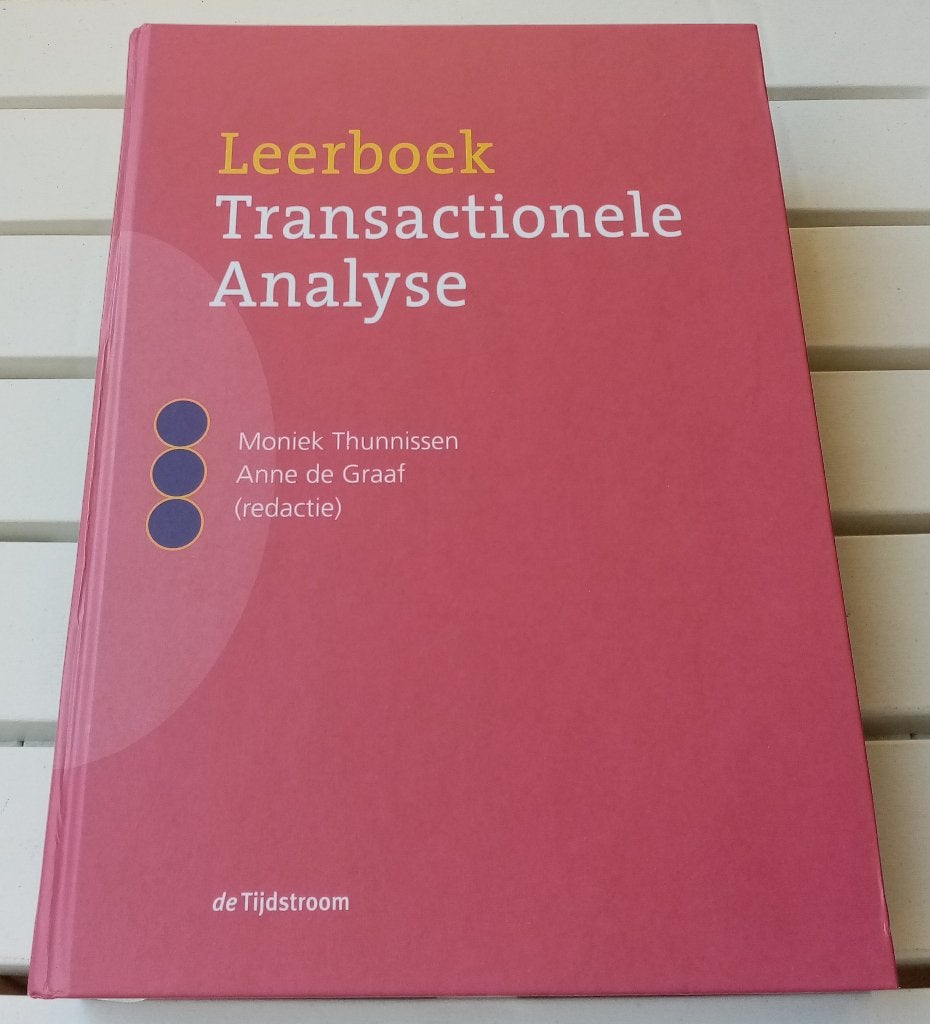 Leerboek transactionele analyse * Moniek Thunnissen e.a., Gelezen, Ophalen of Verzenden, Moniek Thunnissen en Anne de Graaf [redactie]