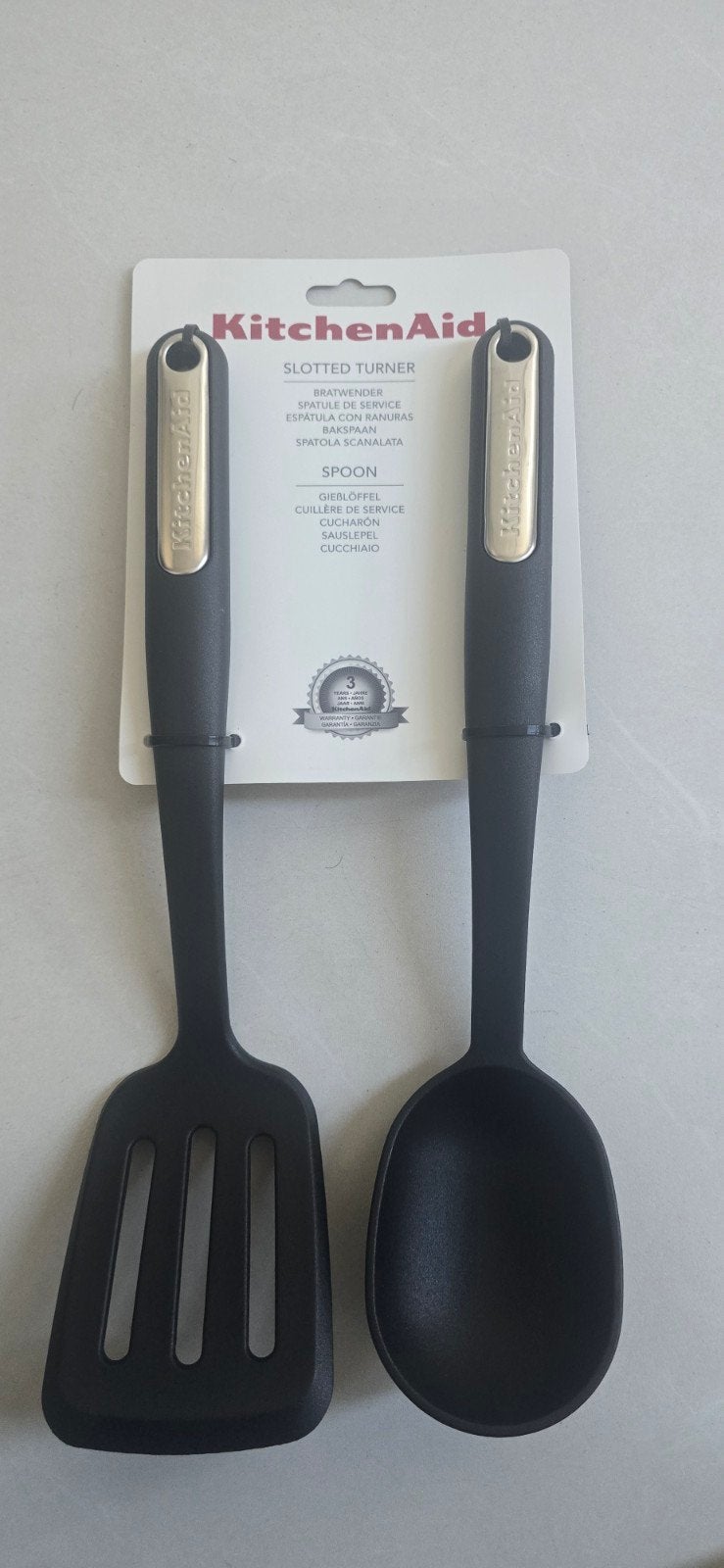 KitchenAid Spatel en Opscheplepel Set - Zwart, Overige typen, Kunststof, Nieuw, Ophalen of Verzenden