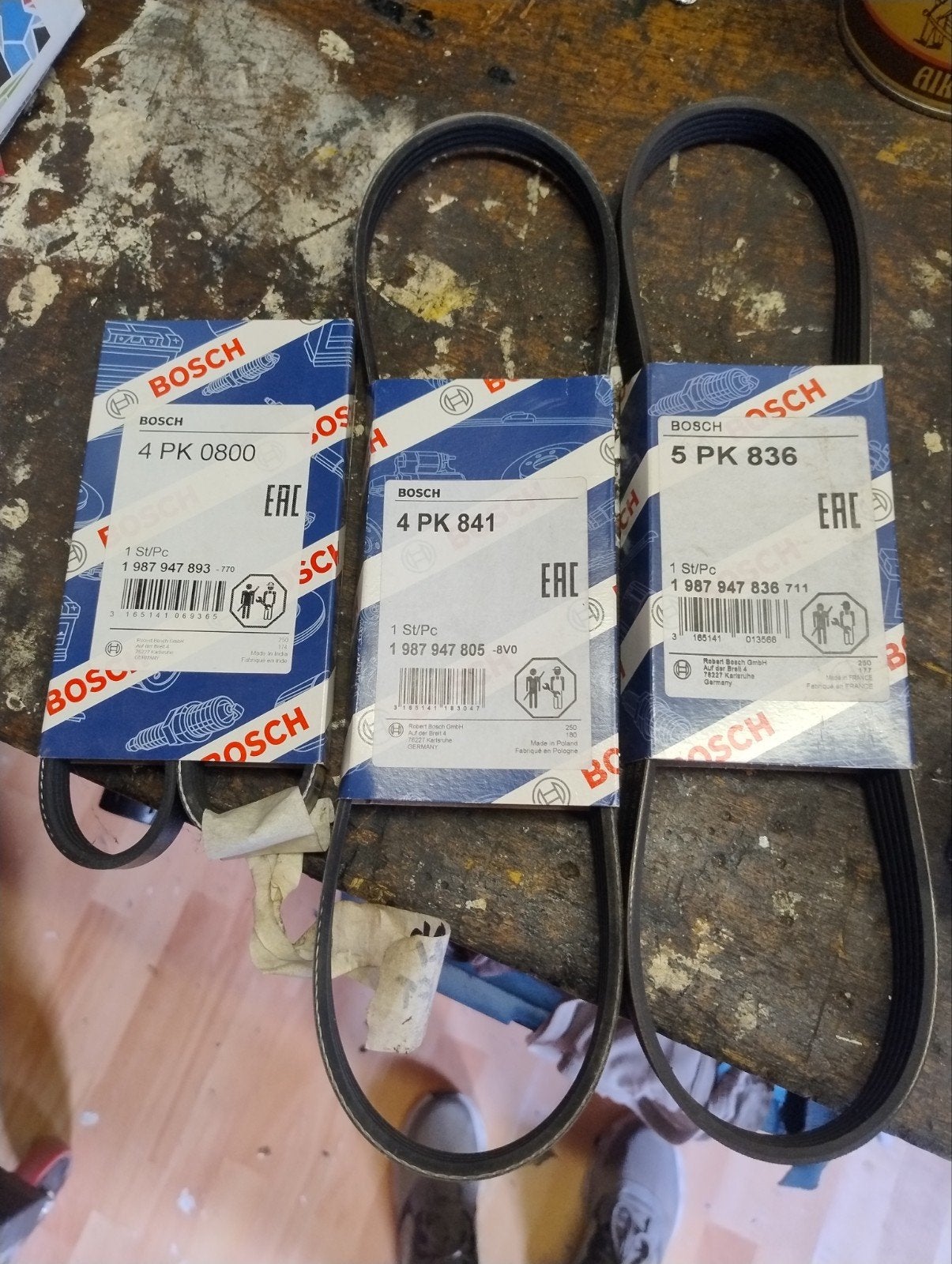 Multiriemen (3x) en spanrol voor Suzuki Swift, Auto-onderdelen, Ophalen, Nieuw, Suzuki