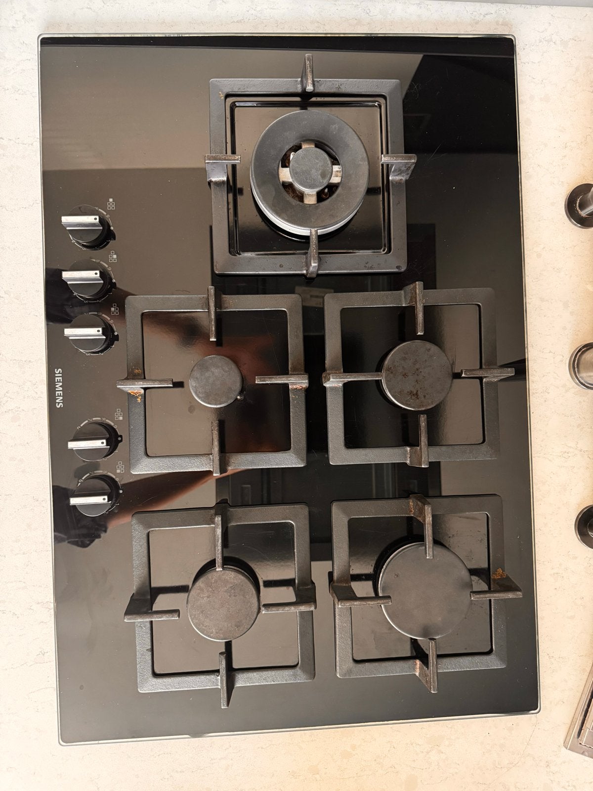 Siemens inbouw Gaskookplaat -, Ophalen, Gebruikt, 4 kookzones, Inbouw