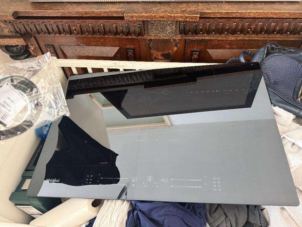 Nieuw in doos glas voor Whirlpool inductie kookplaat, Nieuw, Inbouw, Inductie, 4 kookzones