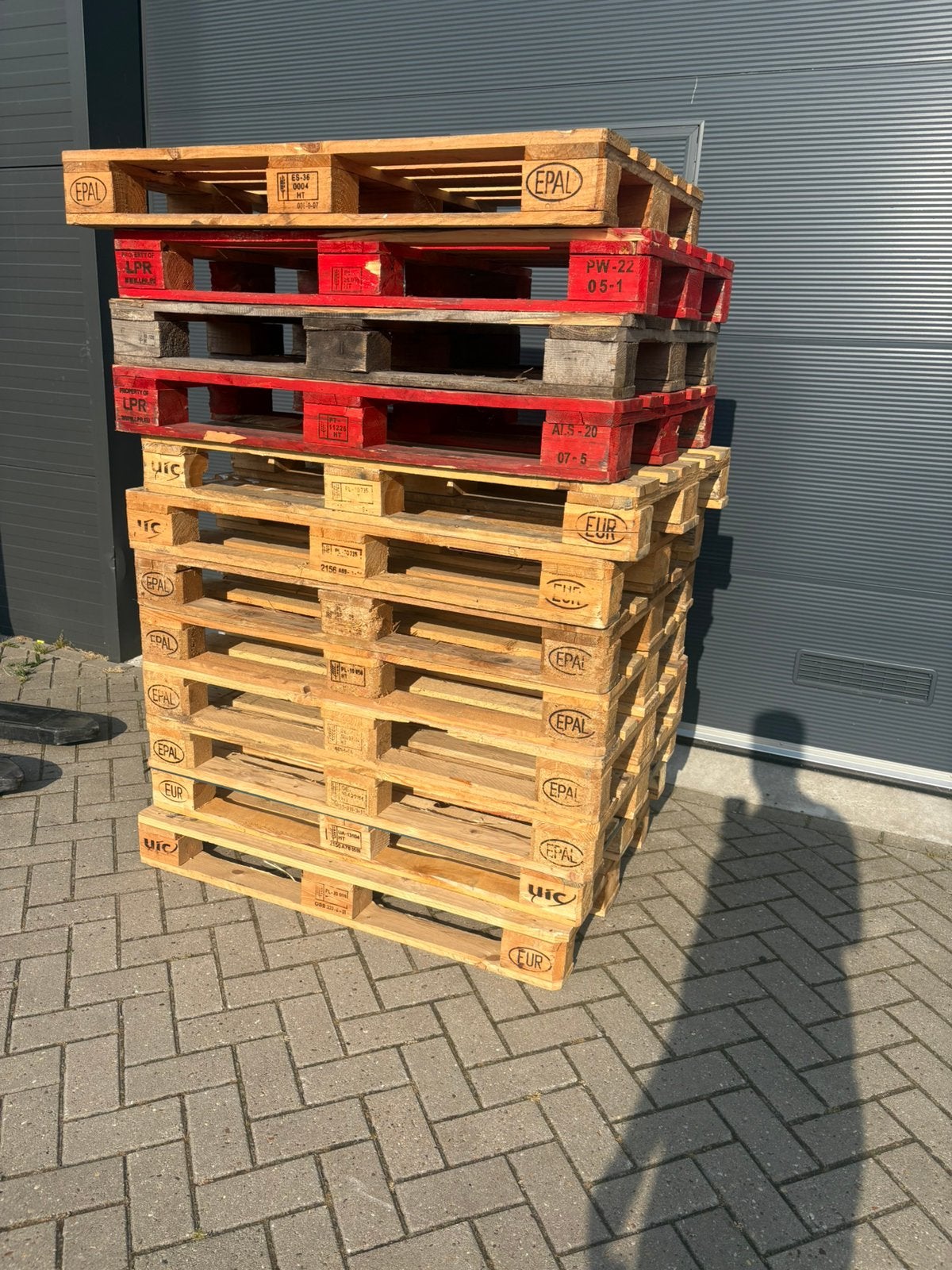 Te koop 12 x europallets, Ophalen, Overige houtsoorten, Minder dan 200 cm, Pallet