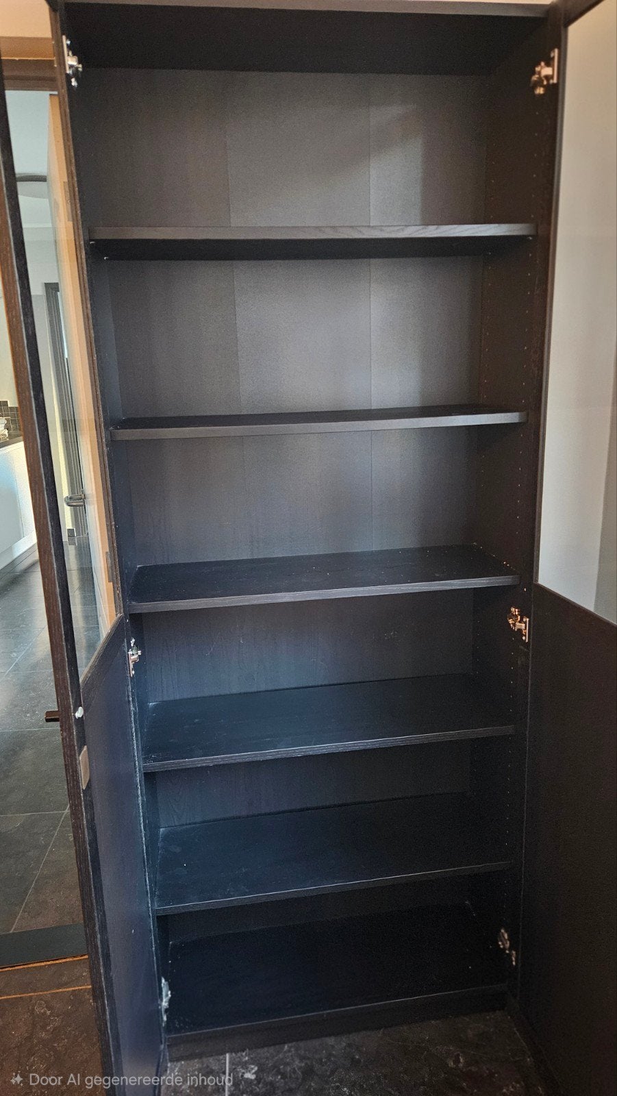 Billy/oxberg kast met vitrinedeuren, Ophalen, Met deur(en), Modern, Industrieel, Glas
