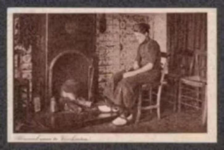 Vierhouten Binnenkamer Haardvuur Openhaard., Ophalen of Verzenden, 1920 tot 1940, Ongelopen, Gelderland