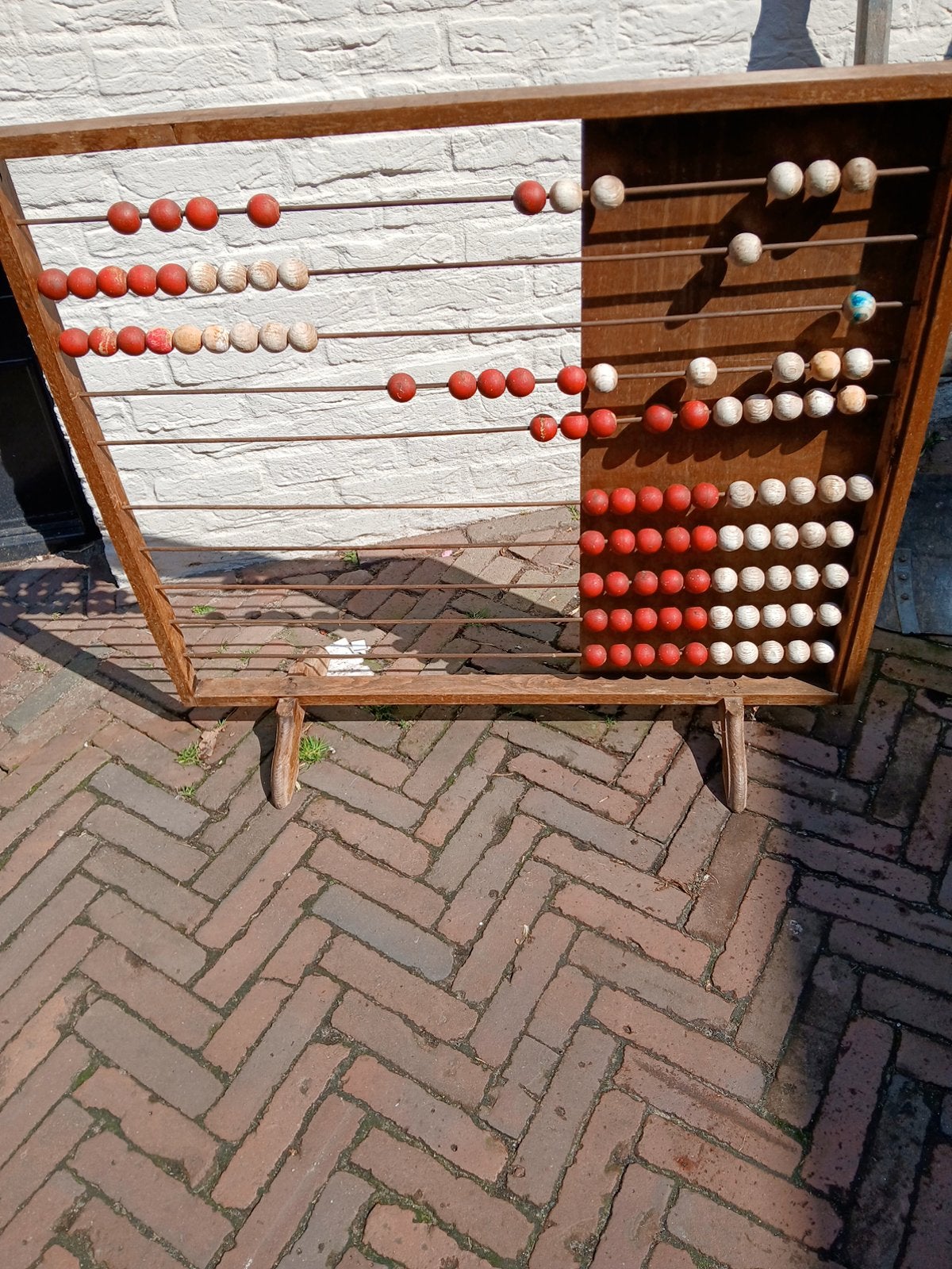 Ouderwets telraam, Ophalen, Zo goed als nieuw, Krijtbord