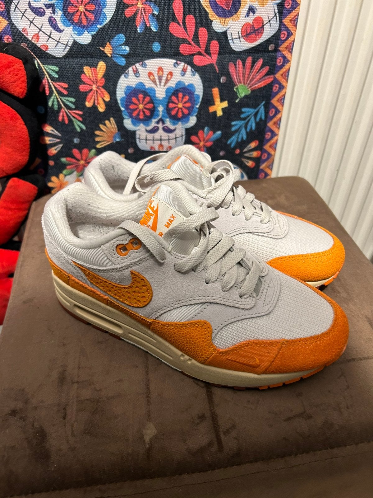 Nike air max 1, Ophalen, Zo goed als nieuw, Oranje, Sneakers of Gympen