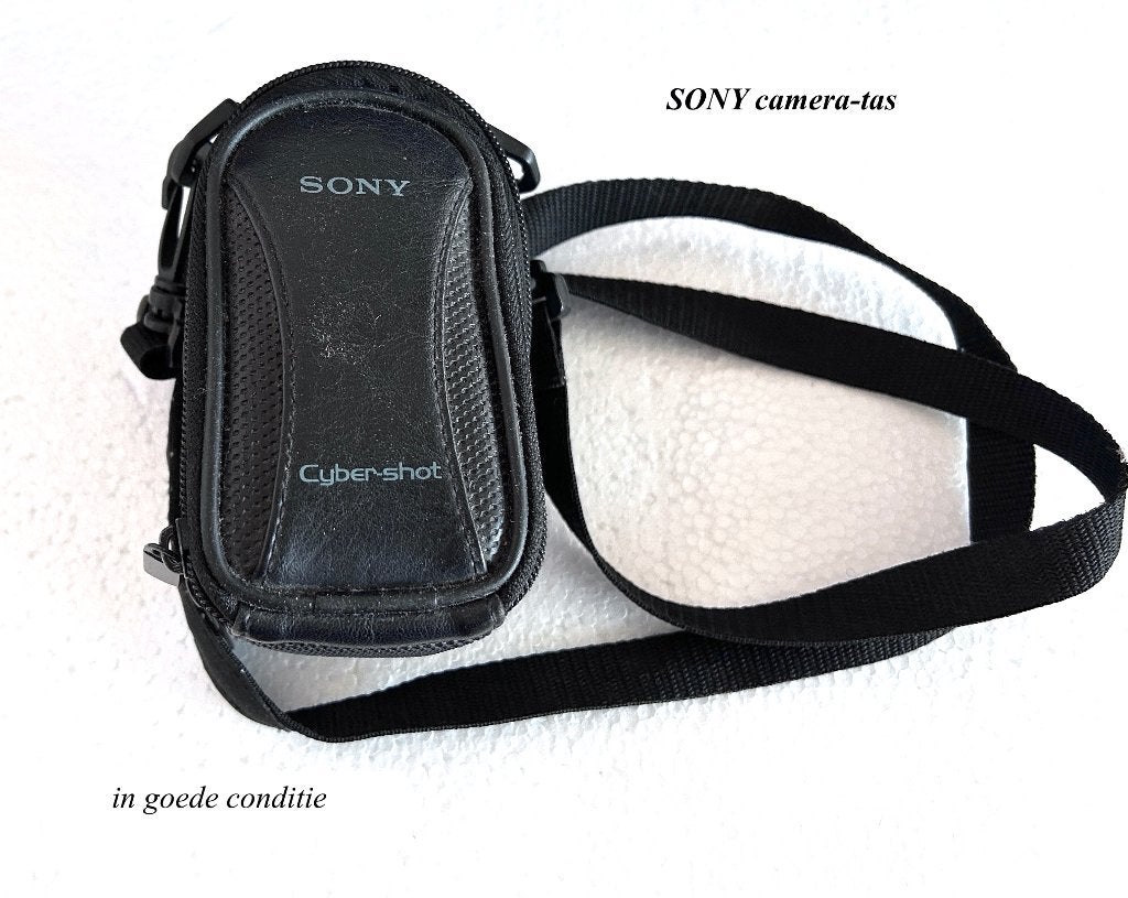 Sony Camaratas voor Cybershot DSC-W5 Izgs zwarte, Ophalen, Schouderband, Gebruikt, Zwart