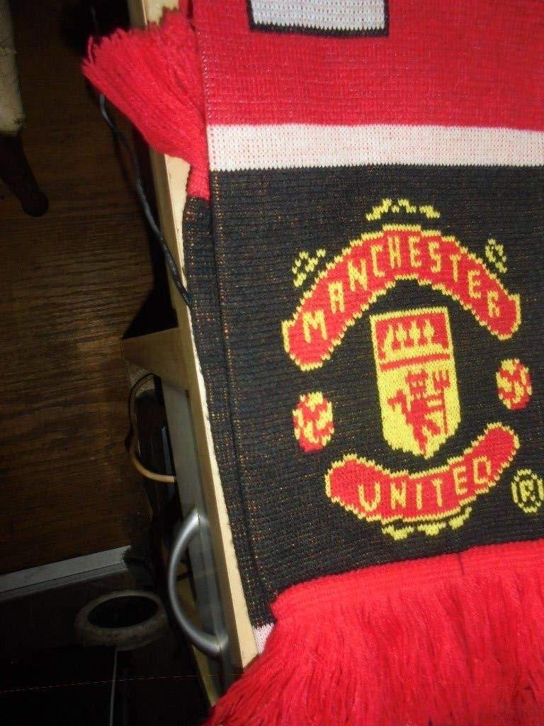 Manchester united sjaal incl. verzenden, Verzamelen, Ophalen of Verzenden, Zo goed als nieuw, Buitenlandse clubs, Vaantje of Sjaal