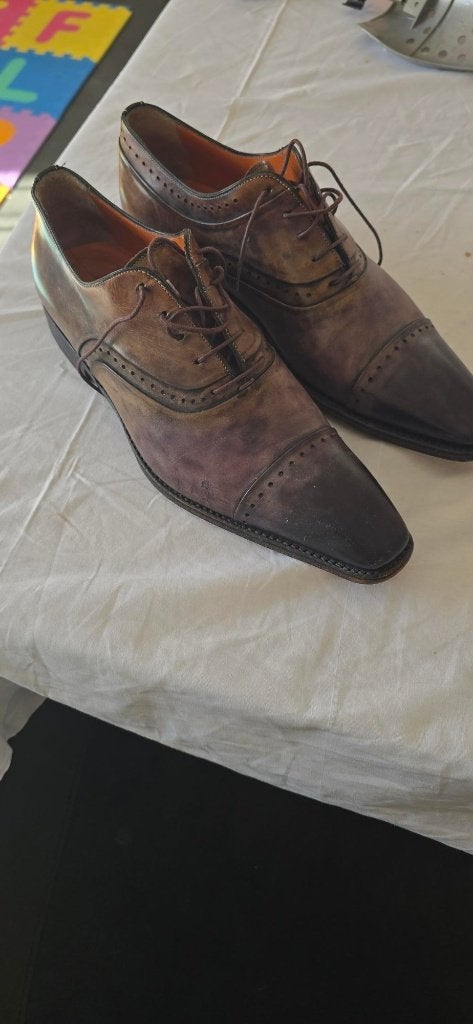 Santoni maat 8, Kleding | Heren, Schoenen, Bruin, Ophalen of Verzenden, Zo goed als nieuw, Santoni