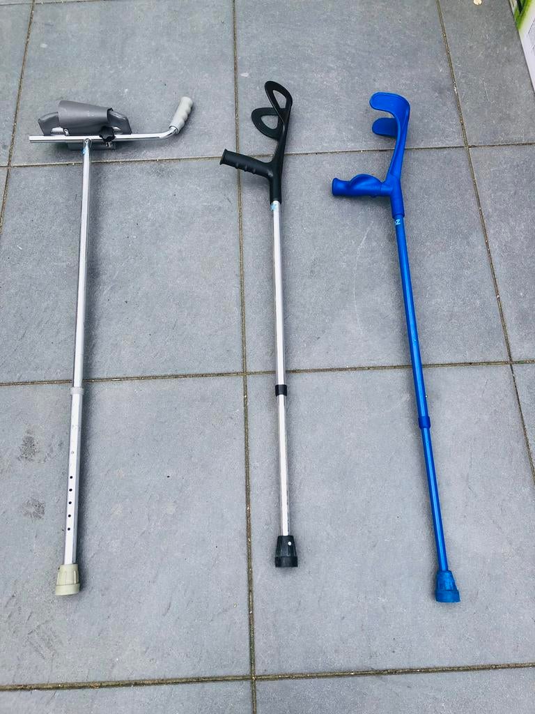 3 stuks Elleboogkrukken elleboog loop kruk krukken, Diversen, Ophalen of Verzenden, In hoogte verstelbaar, Zo goed als nieuw