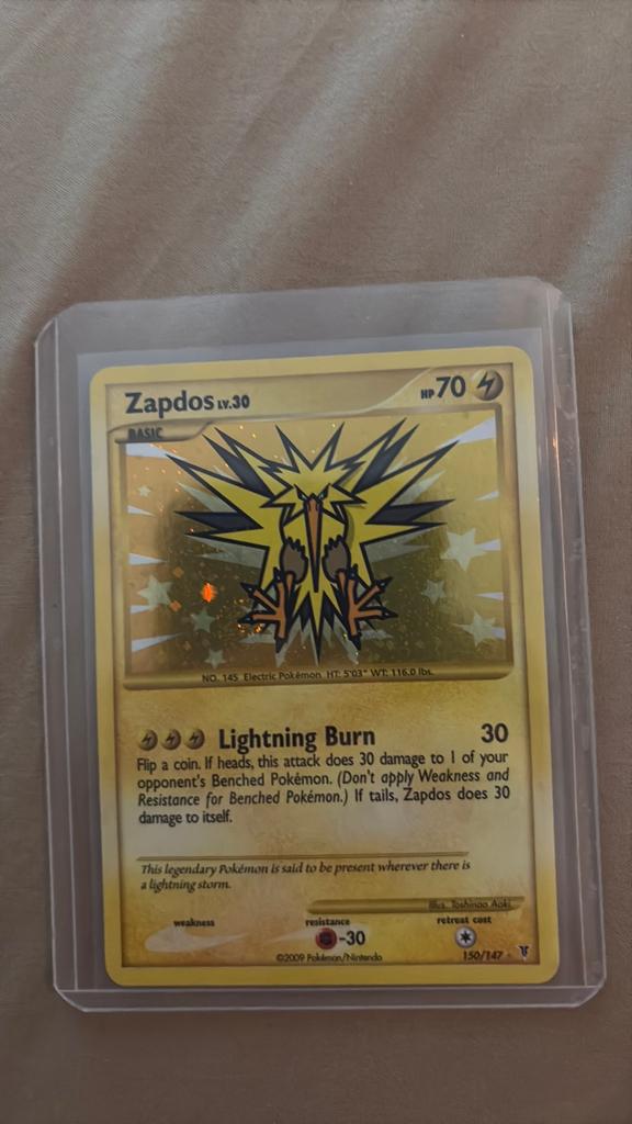 Zapdos Pokémon Kaart - Holo Foil - 150/147, Verzenden, Zo goed als nieuw, Losse kaart, Foil
