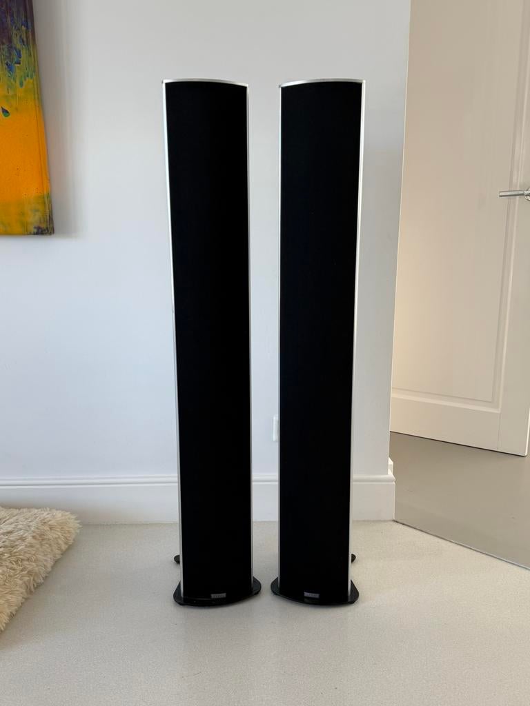 2 Piega Speakers type P4 XL MkII, Zo goed als nieuw, 120 watt of meer, Front, Rear of Stereo speakers, Ophalen