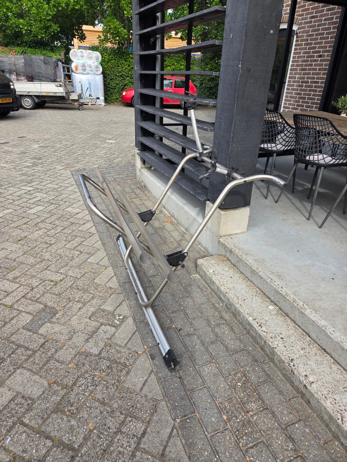 Fietsendrager Mercedes Vito, Ophalen