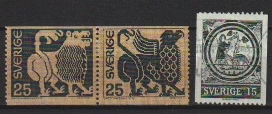 Zweden Michel 706 t/m 708, Ophalen of Verzenden, Zweden, Gestempeld
