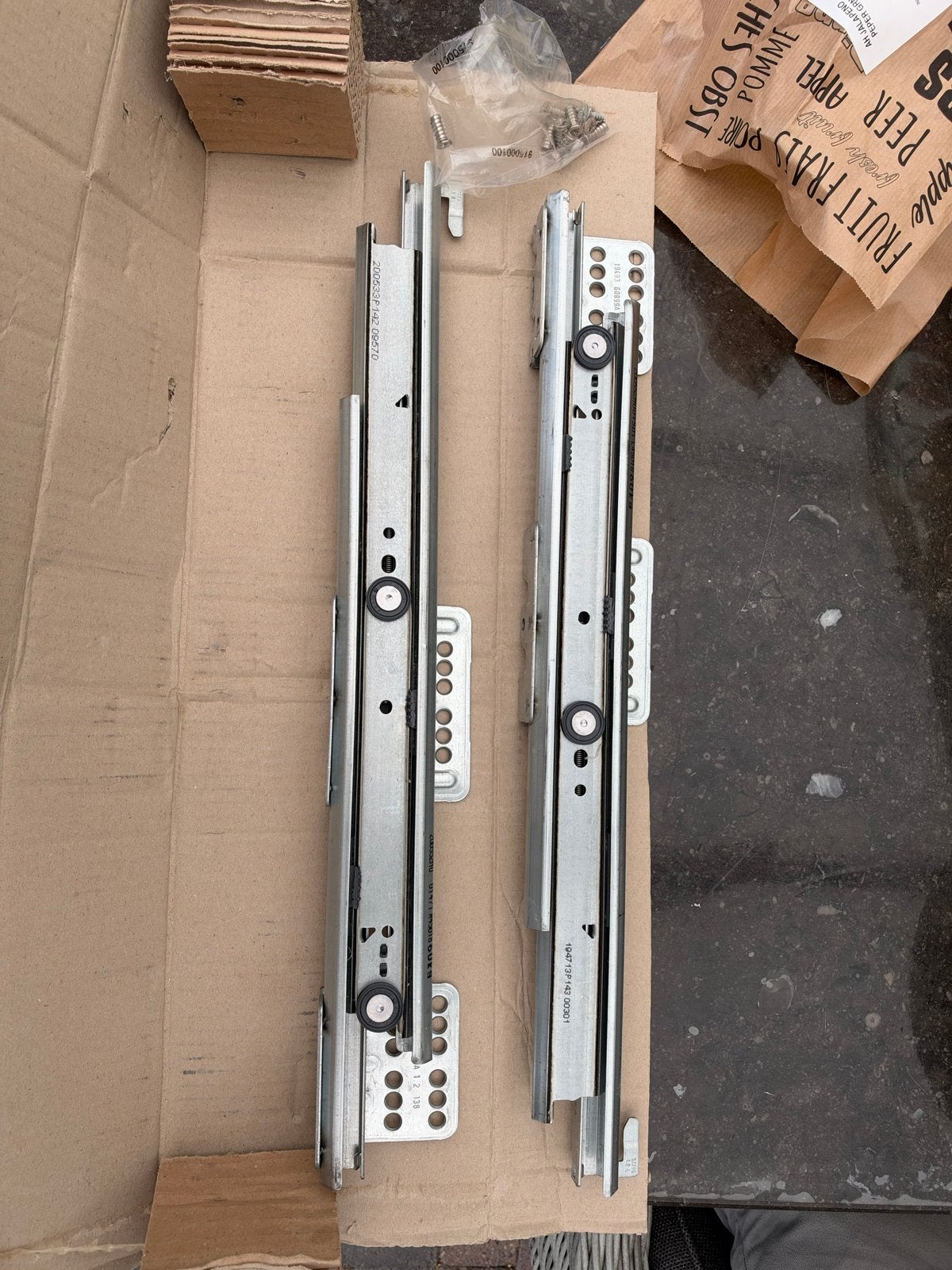 Ladegeleiders 60kg hettich R45018, Doe-het-zelf en Verbouw, Ophalen of Verzenden, Nieuw, Minder dan 50 mm, Overige typen