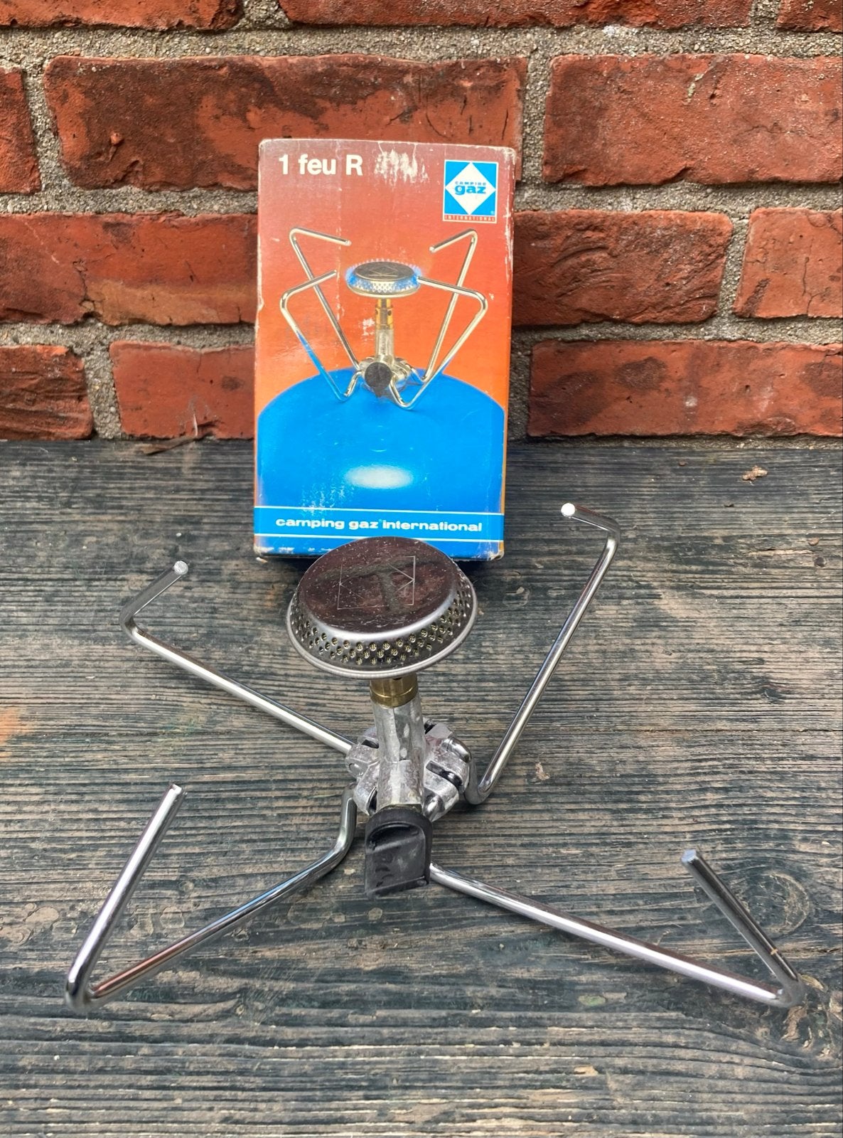 Campingaz gasfles met brander voor kamperen, Ophalen of Verzenden, Gebruikt