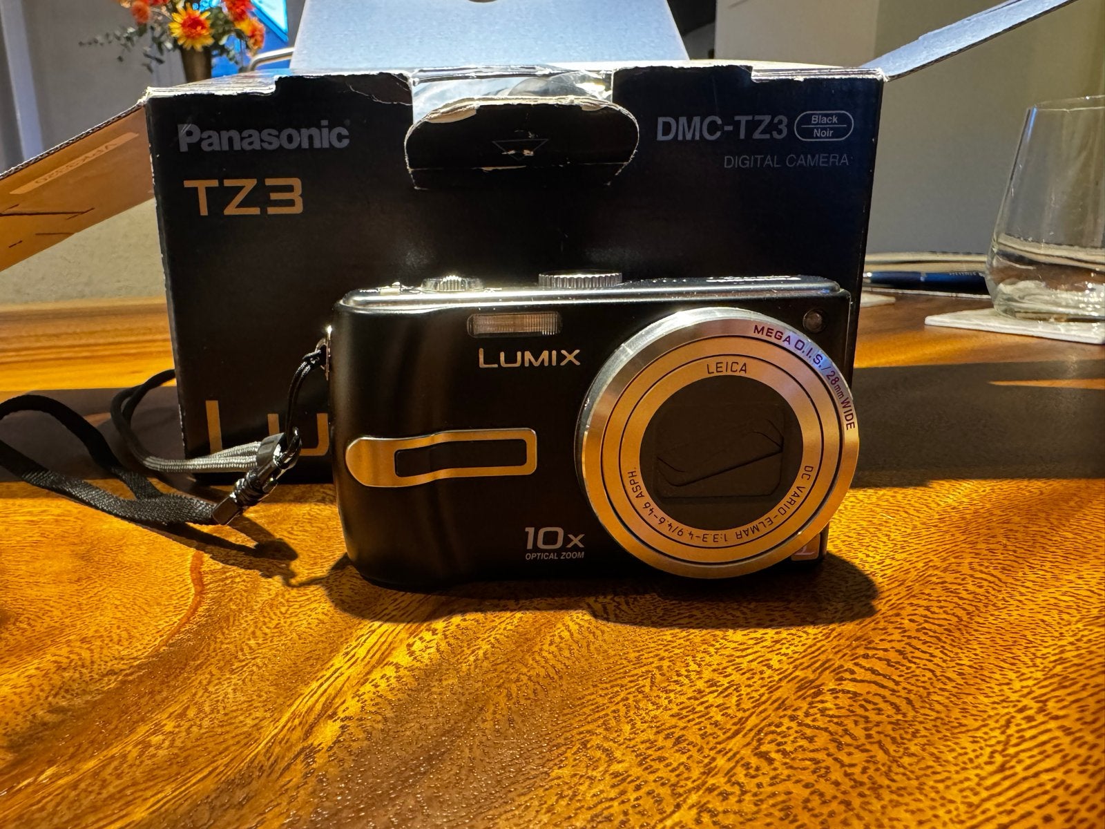 Panasonic Lumix DMC-TZ3 Compactcamera met 10x optische zoom, Gebruikt, Panasonic, Ophalen of Verzenden, Compactcamera