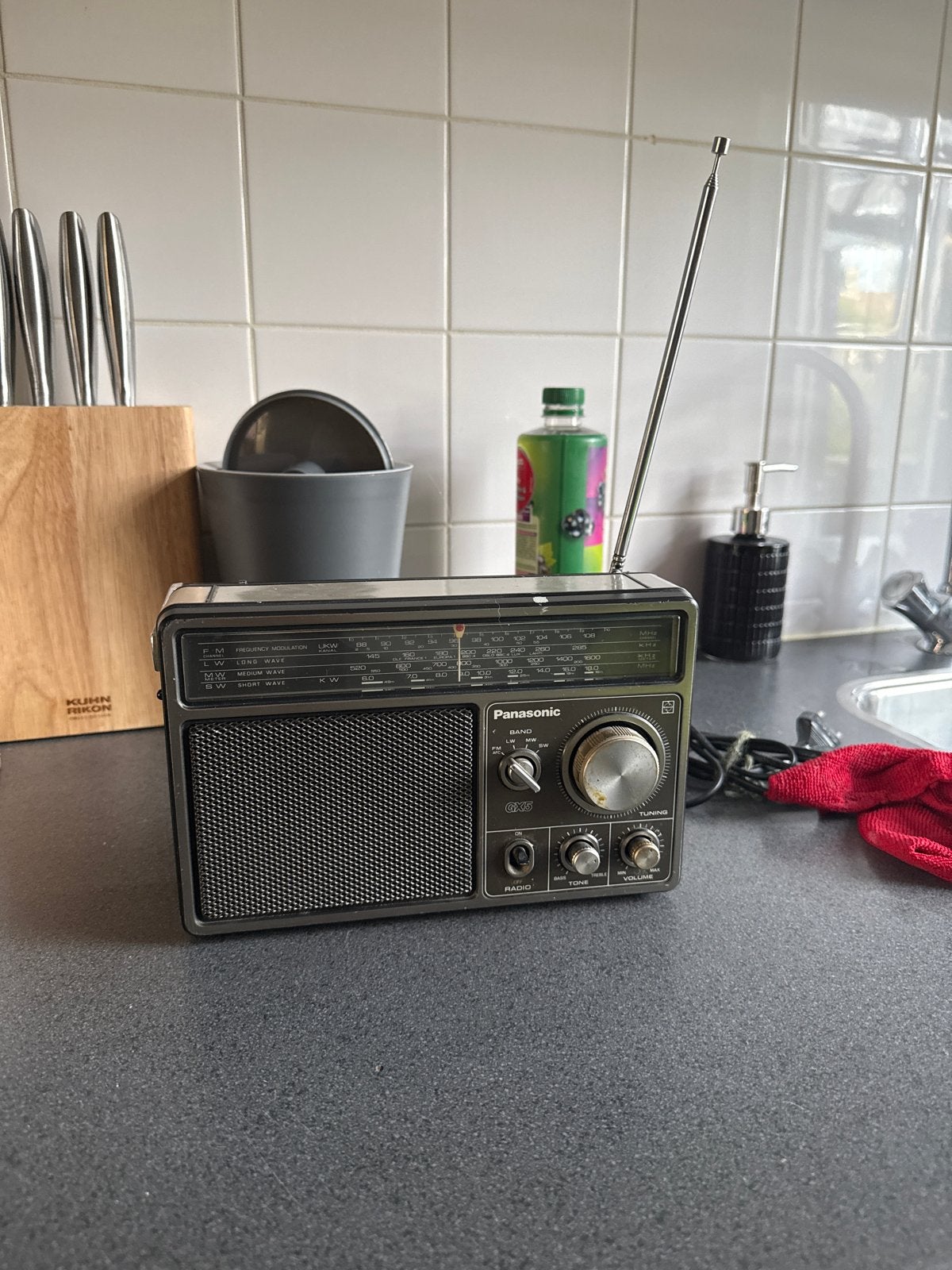 Vintage Panasonic RF-1105DLBS Radio - Werkt Perfect!, Audio, Tv en Foto, Radio's, Ophalen of Verzenden, Gebruikt, Radio