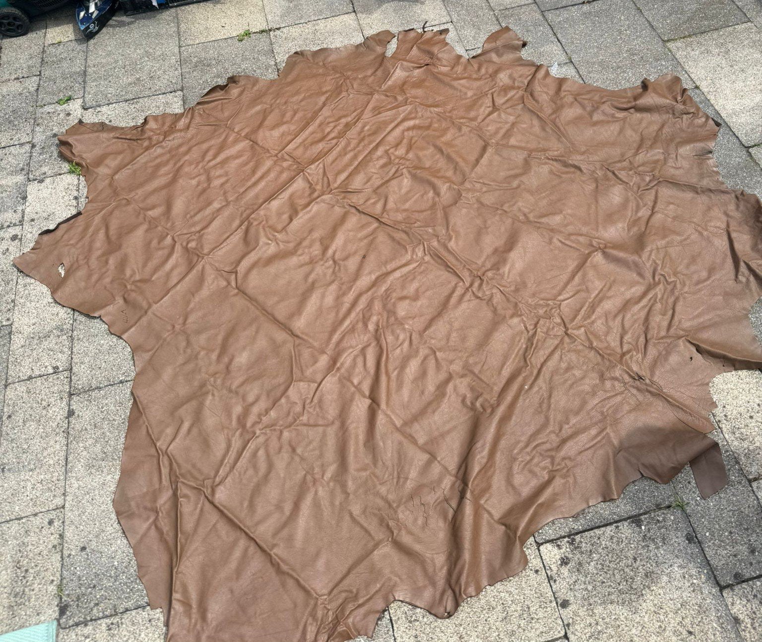 Leer  bruin, Ophalen, Nieuw, Leer, 220 cm