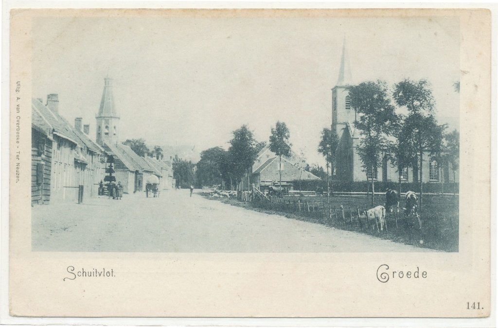 Groede - Schuitvlot, Ophalen of Verzenden, Voor 1920, Ongelopen, Zeeland