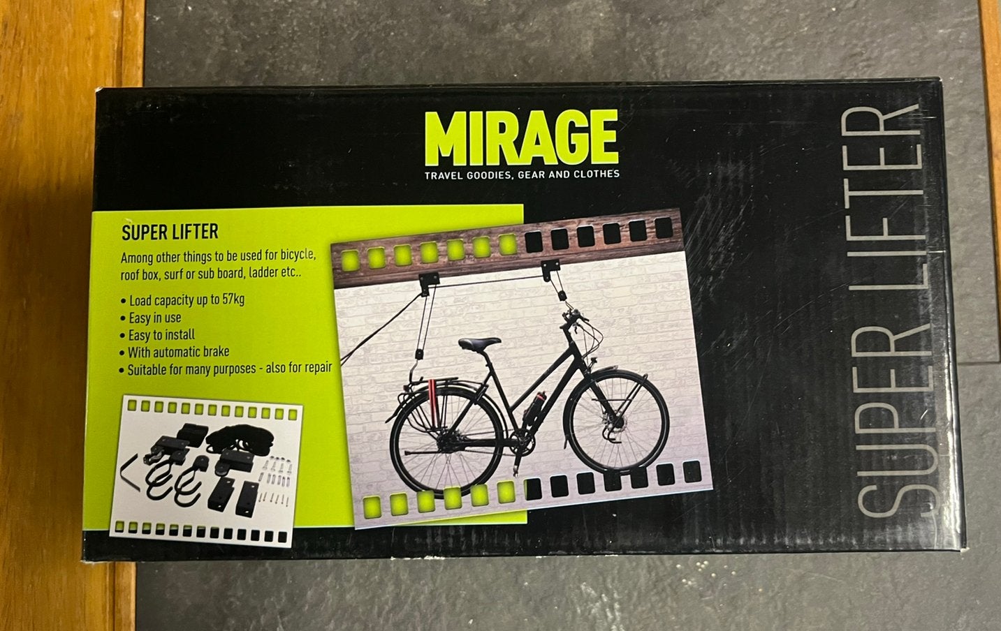 Mirage ophangsysteem oa fiets lifter, Ophalen of Verzenden, Zo goed als nieuw