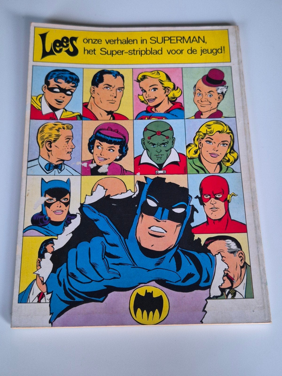 Superman Batman Album 5 - Vintage Stripboek 1968, Boeken, Eén stripboek, Ophalen of Verzenden, Gelezen, Bob Kane