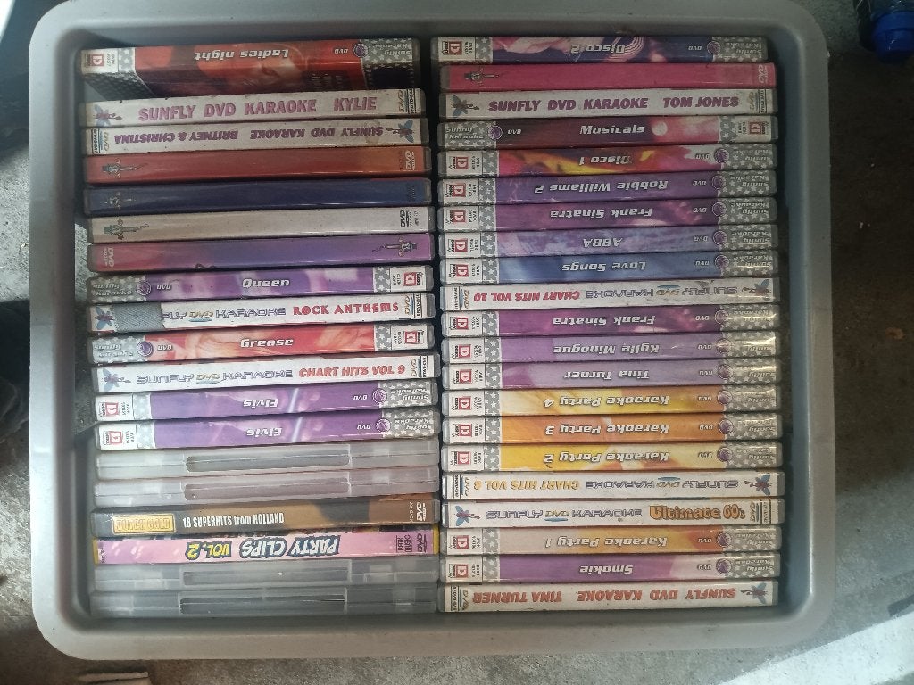 verzameling karaoke dvd's, Alle leeftijden, Ophalen, Gebruikt, Muziek