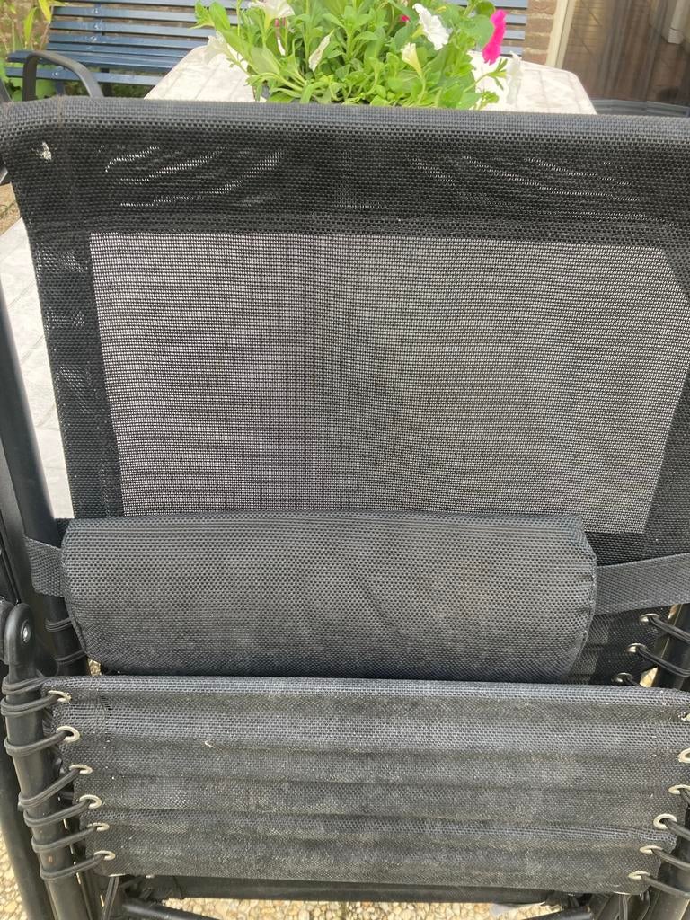 Relaxt Fauteuil - Comfortabele Zit- en Ligstoel, Tuin en Terras, Tuinstoelen, Ophalen, Zo goed als nieuw, Textileen, Inklapbaar