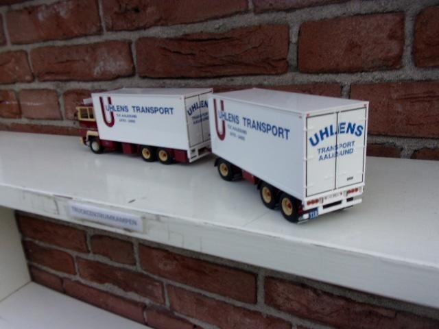 Tekno  Ford  Motorwagen  met  aanhanger  van  Uhlens., Hobby en Vrije tijd, Modelauto's | 1:50, Ophalen of Verzenden, Nieuw, Bus of Vrachtwagen