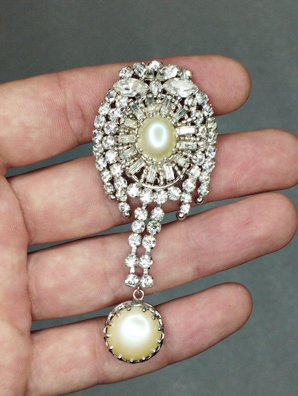 Zeldzame oude prachtige vintage broche, Sieraden, Tassen en Uiterlijk, Broches, Ophalen of Verzenden, Zo goed als nieuw, Zilver