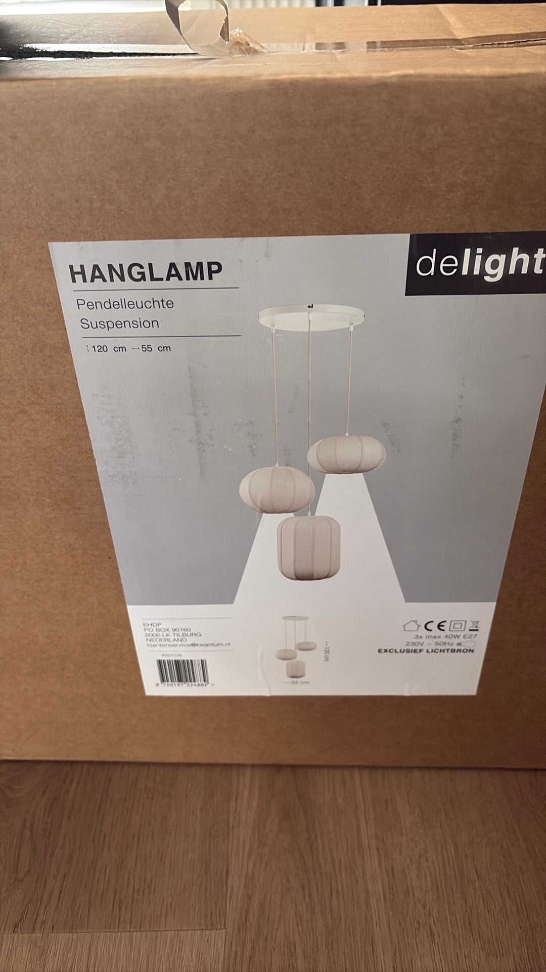 Lamp : Nieuw nog in doos, Huis en Inrichting, Ophalen, Nieuw, Beige