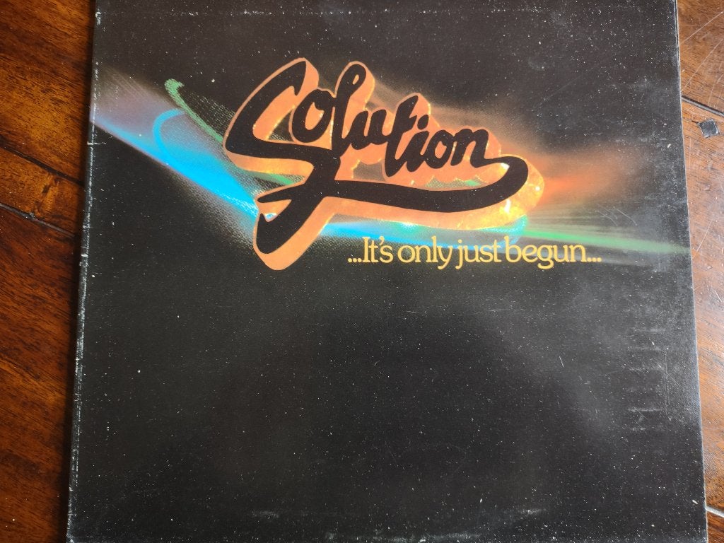 LP - Solution - It's only just begun, Cd's en Dvd's, Vinyl | Rock, Ophalen of Verzenden, Zo goed als nieuw, 12 inch, Poprock