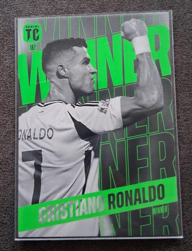 Panini Top Class Cristiano Ronaldo Winner Versie Kaart, Ophalen of Verzenden, Zo goed als nieuw, Losse kaart