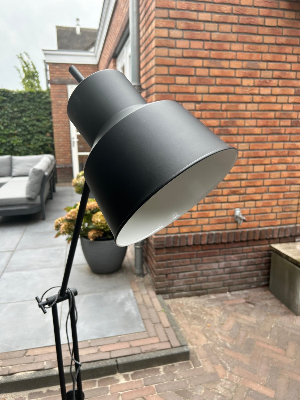 Zwarte vloerlamp 'It's About RoMi' - 163 cm hoog, Ophalen, Gebruikt, E27 (groot), Metaal
