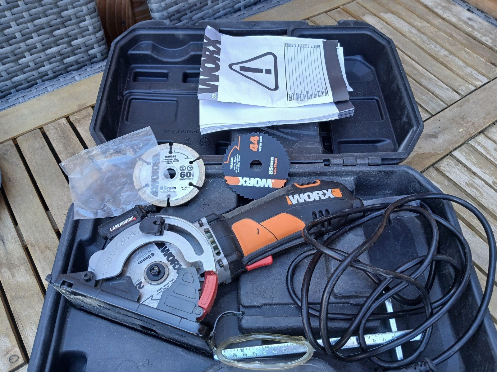 Worx WX 426 zaagnachine., Ophalen, Minder dan 600 watt, Overige typen, 30 tot 70 mm