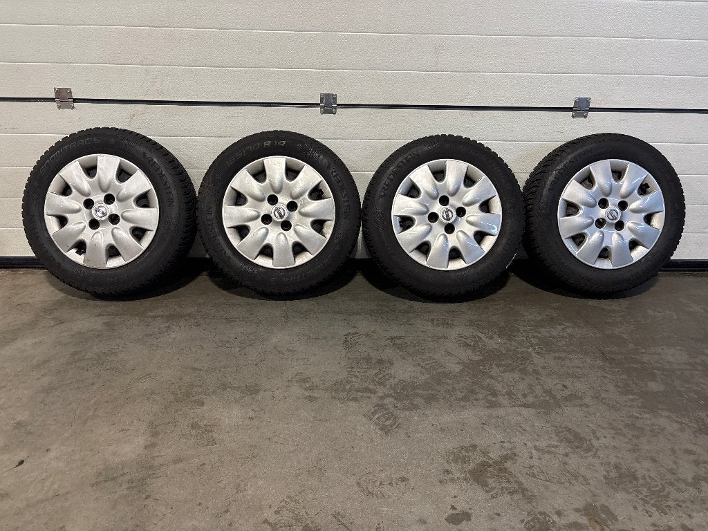 14" vredestein winterbanden st 4 x 100 nissan note, micra..., Ophalen, 14 inch, Gebruikt, Banden en Velgen