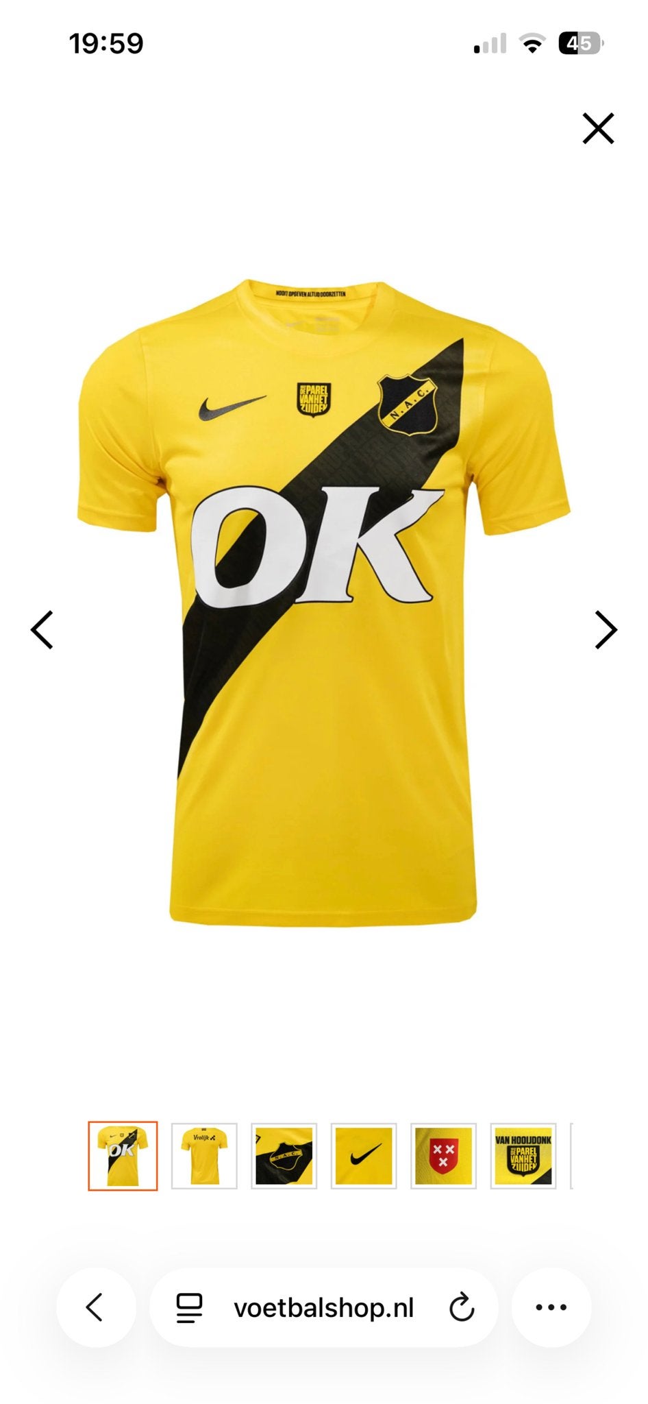 NAC Breda thuisshirt 2025-2026 L gezocht, Ophalen of Verzenden, Nieuw, Zwart, Voetbal