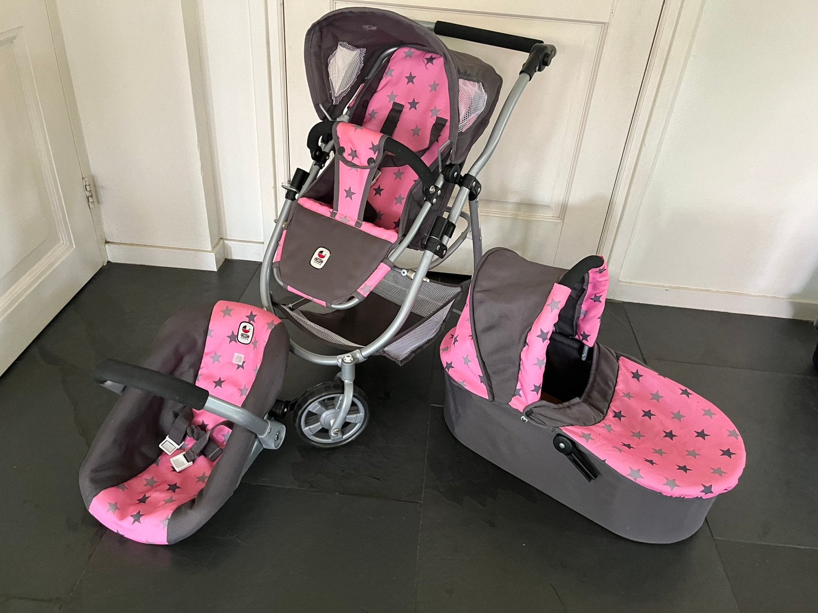 Bayer Chic 2000 3in1 poppenwagen maxi-cosi buggy en reiswieg, Ophalen, Gebruikt