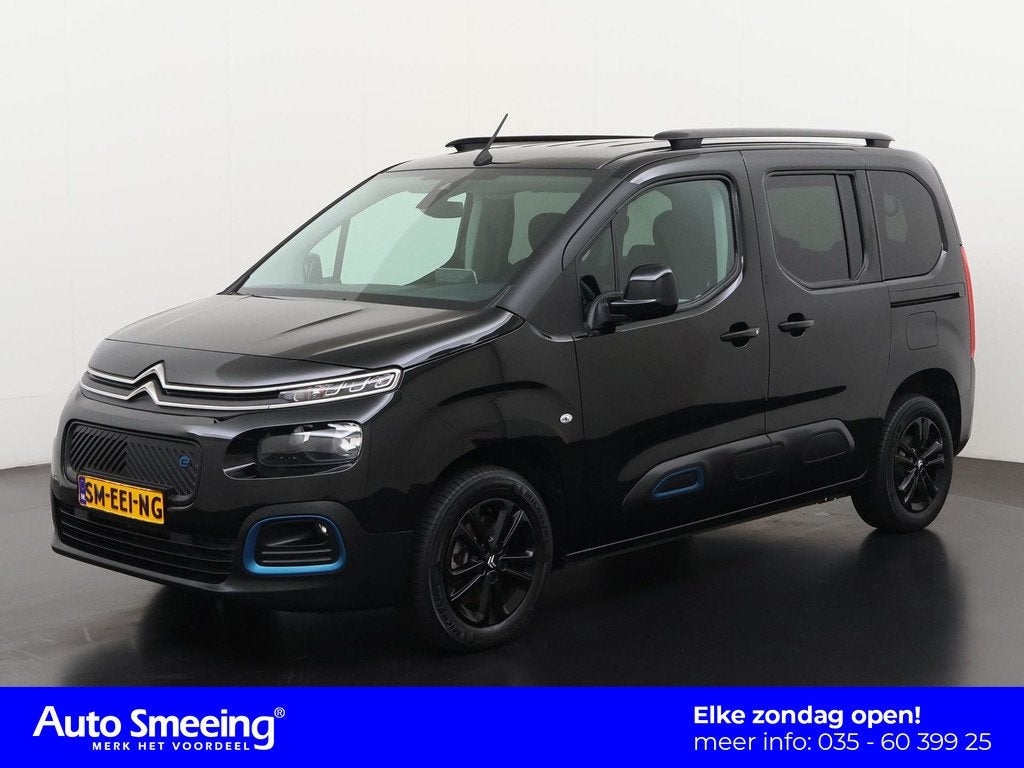 Citroen ë-Berlingo Shine 50kWh | SOH 100% | 7 Persoons | 3, Auto's, Citroën, 12 maanden, Gebruikt, 7 stoelen, Zwart