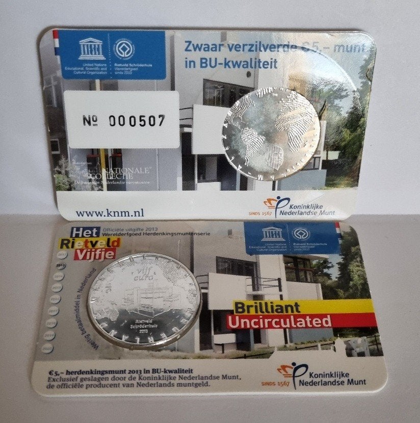 Coincard 2013 - Het Rietveld Vijfje - BU kwaliteit, Postzegels en Munten, Munten | Nederland, Ophalen of Verzenden, Koningin Beatrix