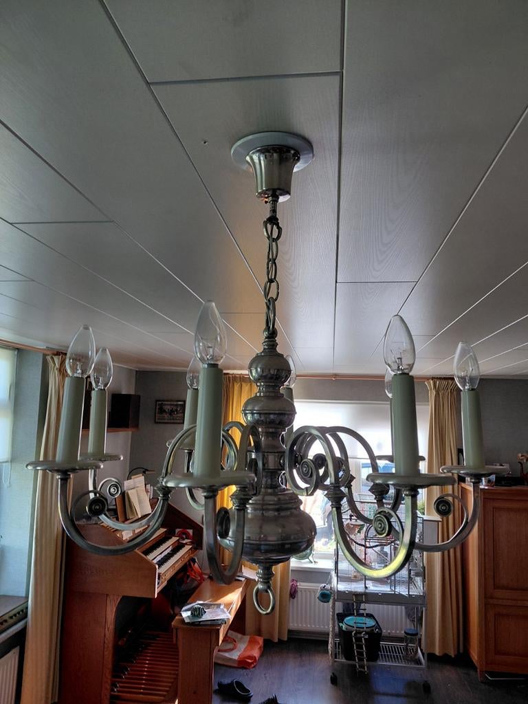 Te koop messing kroonluchter, Ophalen of Verzenden
