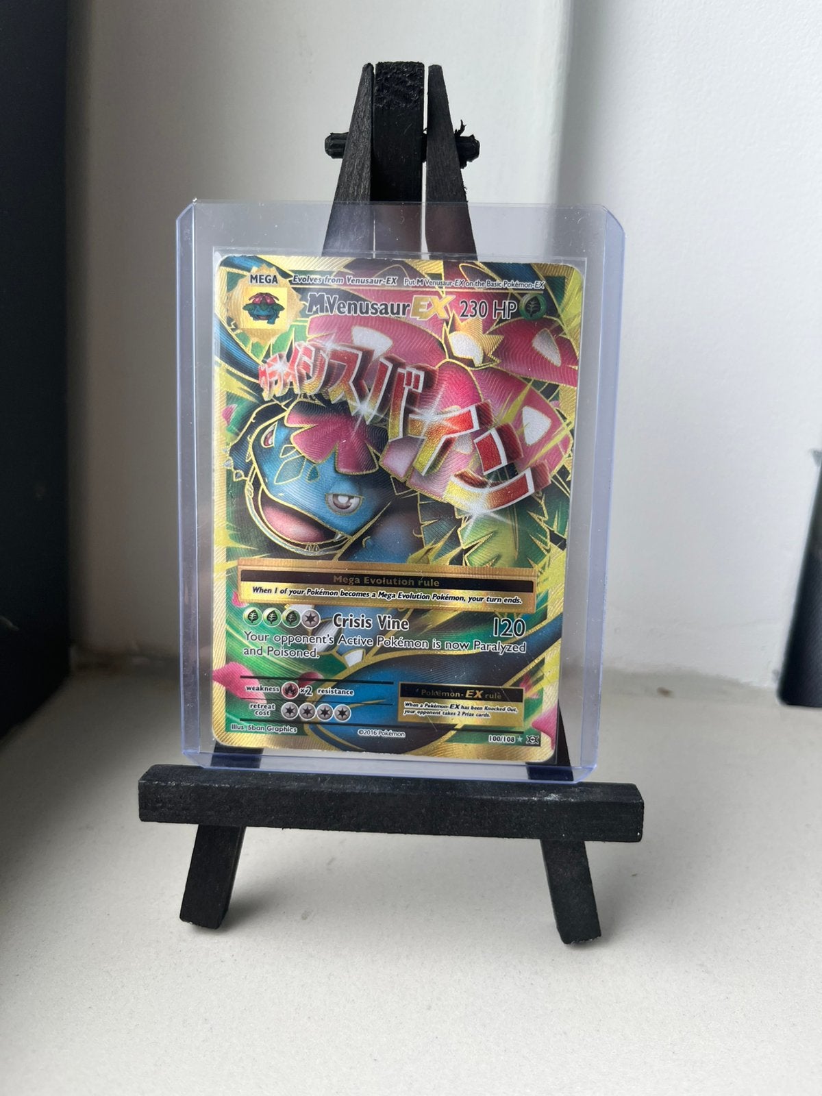 Mega Venussaur EX 100/108, Ophalen of Verzenden, Zo goed als nieuw