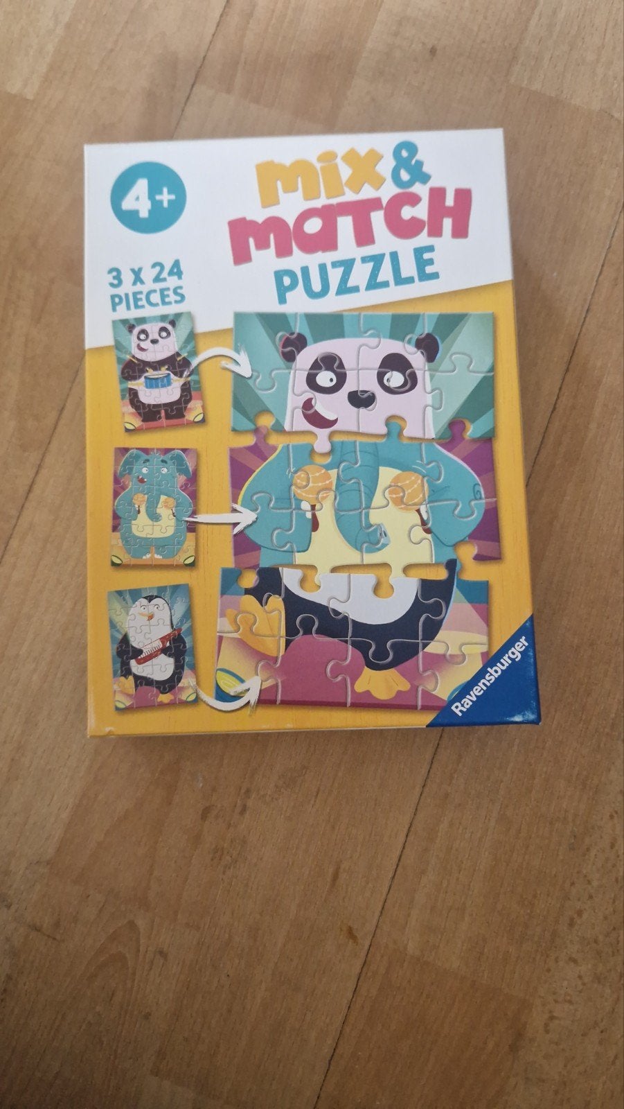 Ravensburger Mix & Match Puzzel 3x24 Stukjes, Ophalen, 10 tot 50 stukjes, Gebruikt, 4 tot 6 jaar
